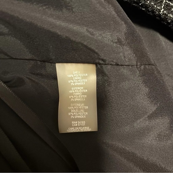 Karl Lagerfeld Black Tweed Bouclé Pencil Skirt Women’s 16 Lined Knit Workwear - Picture 7 of 7